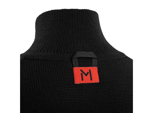 Lars Monsen Anárjohka wool pullover, U Jet Black M