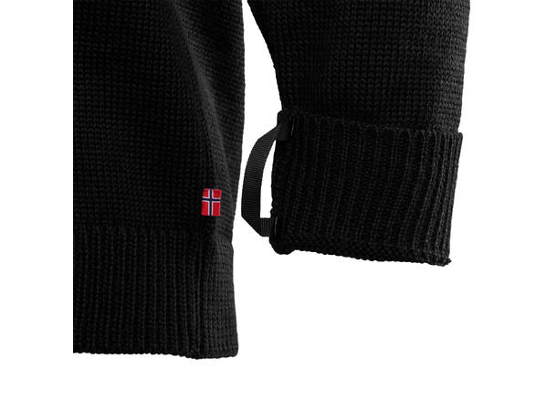 Lars Monsen Anárjohka wool pullover, U Jet Black M