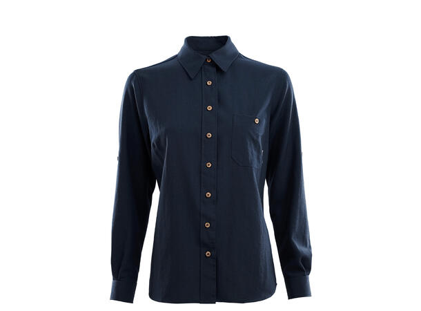 LeisureWool woven woolshirt W's Navy Blazer M