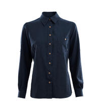LeisureWool woven woolshirt W's Navy Blazer M