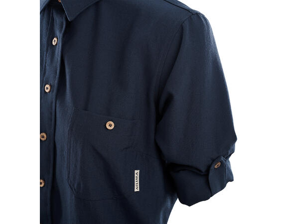 LeisureWool woven woolshirt W's Navy Blazer M