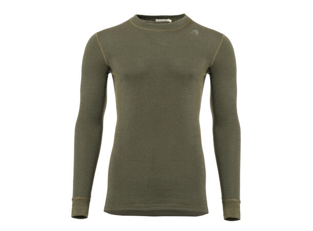 WarmWool crewneck M's Olive Night L