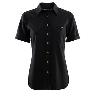 LeisureWool short sleeve shirt W's Navy Blazer M