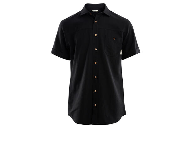 LeisureWool short sleeve shirt M's Navy Blazer XS
