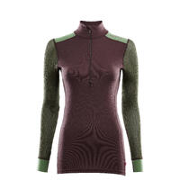 WoolNet Hybrid mockneck W's Fudge/Dill/Olive Night M