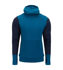 WarmWool hoodsweater Ch Corsair/Navy Blazer 100