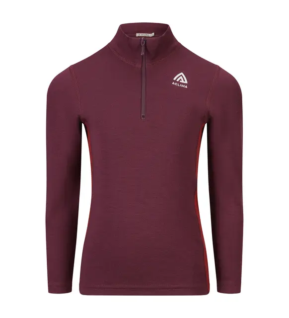 WarmWool mockneck Ch Fig/Red Dahlia 100 