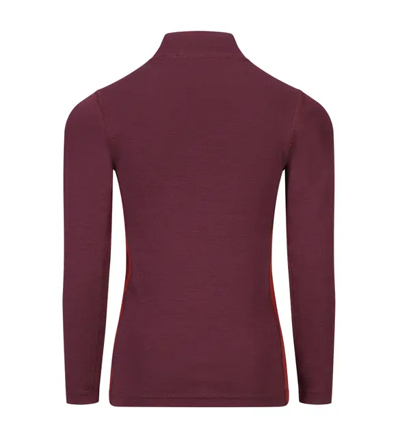 WarmWool mockneck Ch Fig/Red Dahlia 100 