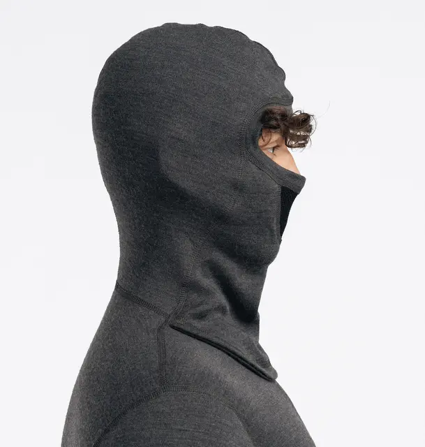 WarmWool hoodsweater w/zip M's Marengo/Jet Black/Corsair M 
