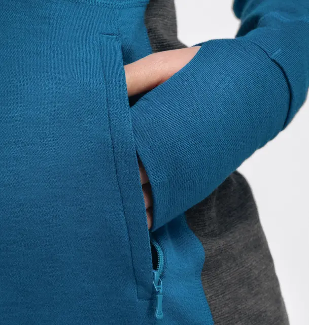 WarmWool hoodsweater w/zip W's Corsair /Marengo M 