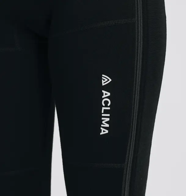 WarmWool 3/4 summit longs W's Jet Black 2XL 
