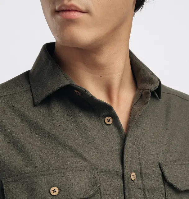 ReBorn woolshirt M's Forest Melange L 