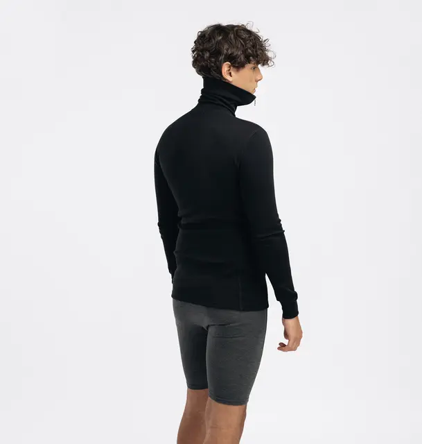 WarmWool polo M's Jet Black L 