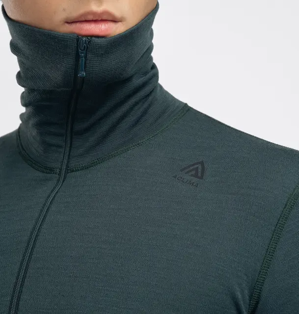 WarmWool polo M's Green Gables / Corsair/ Jet Black M 