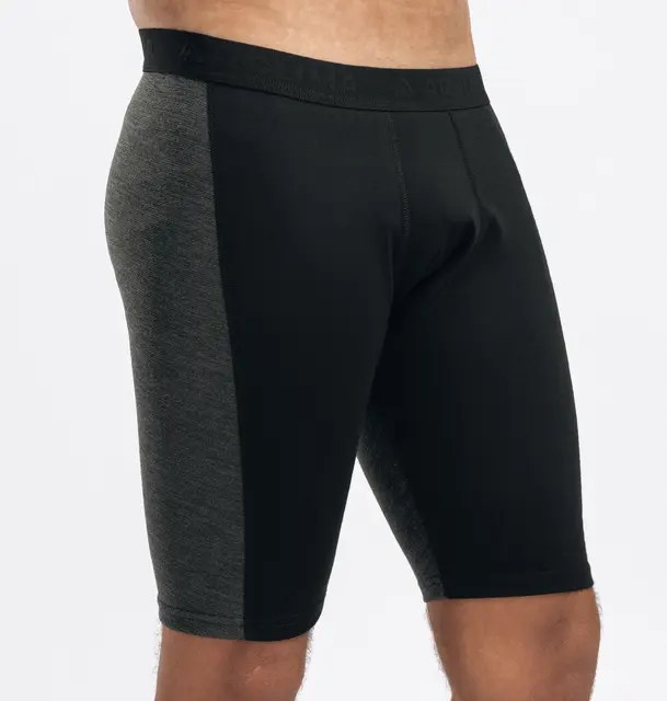 WarmWool shorts long w/windWool M's V2 Jet Black / Marengo M 