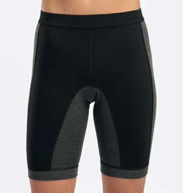 WarmWool shorts long w/windWool W's V2 Jet Black / Marengo M 