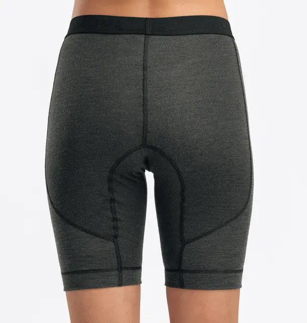 WarmWool shorts long w/windWool W's V2 Jet Black / Marengo M 