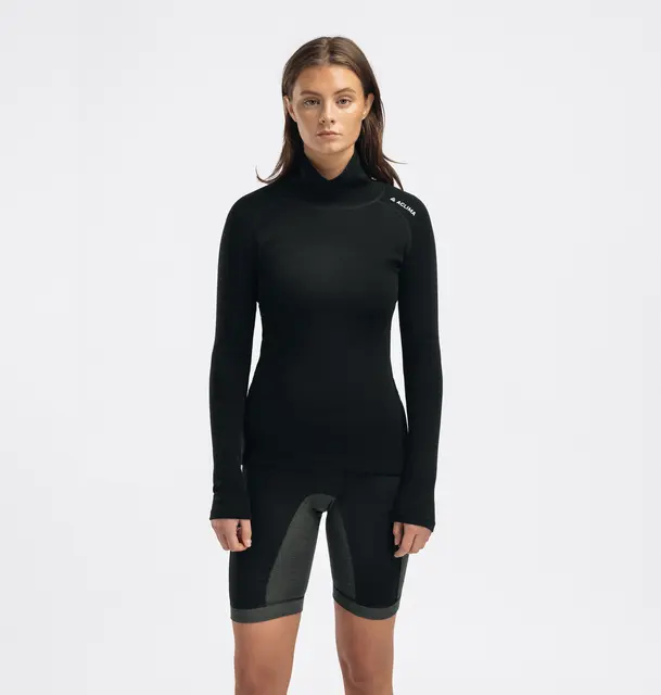 WarmWool Roll Neck W's Jet Black M 
