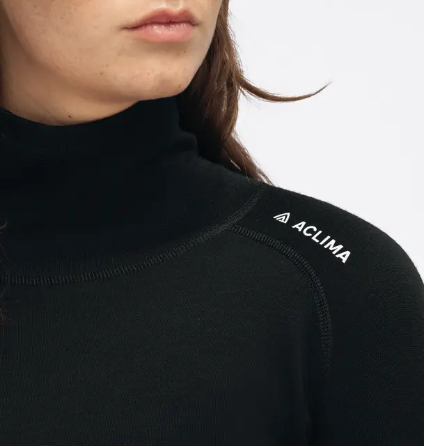 WarmWool Roll Neck W's Jet Black M 