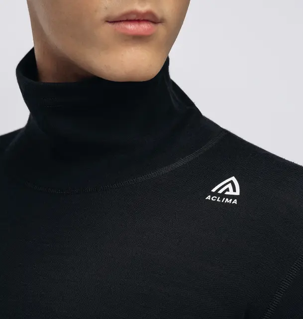 WarmWool Roll Neck M's Jet Black M 