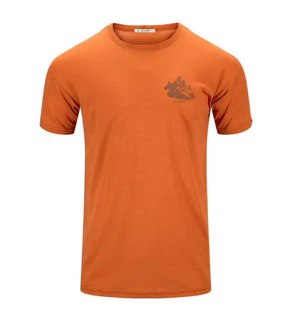 LightWool 140 classic tee mountain M's Apricot Orange L 