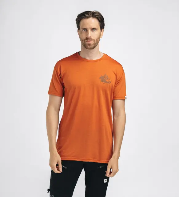 LightWool 140 classic tee mountain M's Apricot Orange L 