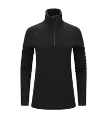 FleeceWool V2 Polo w/ zip W&#39;s Jet Black XS