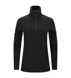 FleeceWool V2 Polo w/ zip W&#39;s Jet Black XS