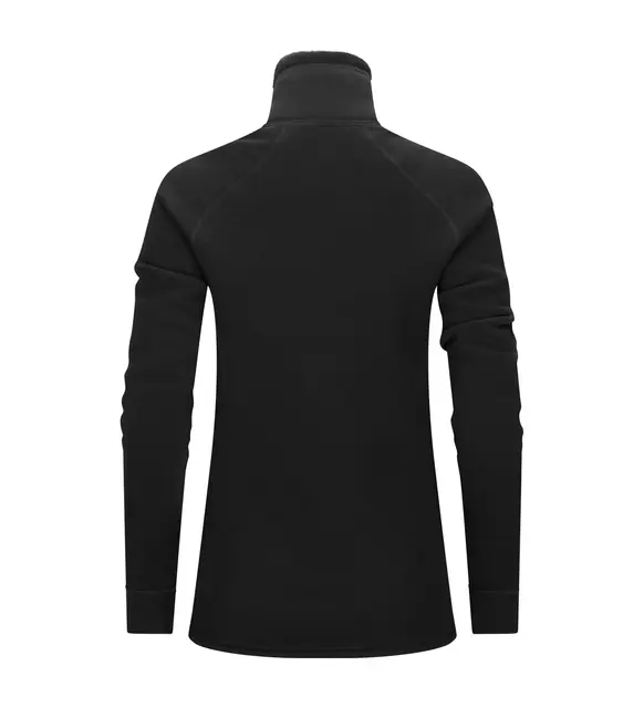 FleeceWool V2 Polo w/ zip W's Jet Black XS 