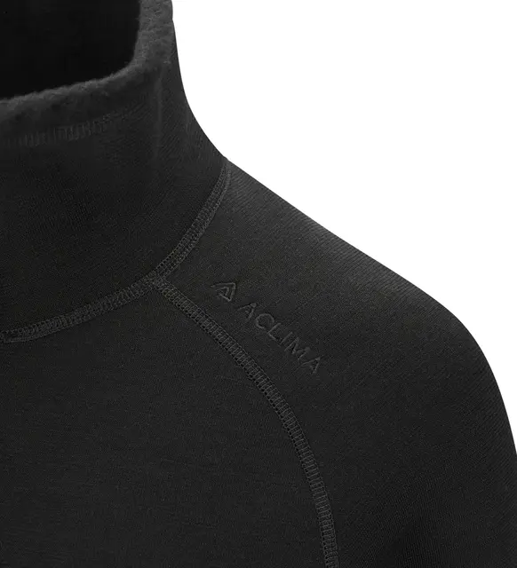 FleeceWool V2 Polo w/ zip W's Jet Black XS 