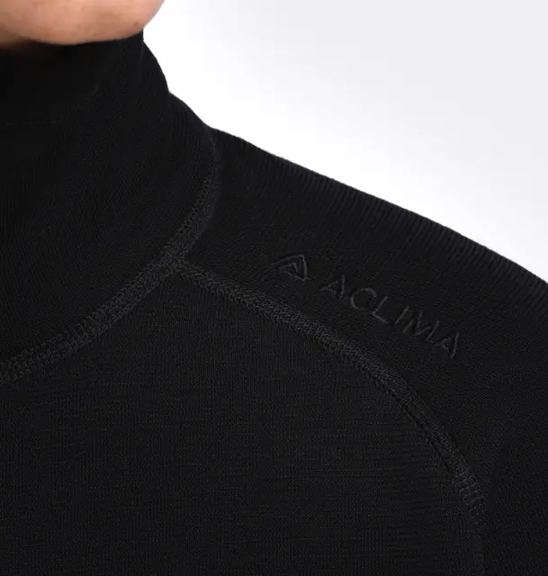 FleeceWool V2 Polo w/ zip W's Jet Black XS 