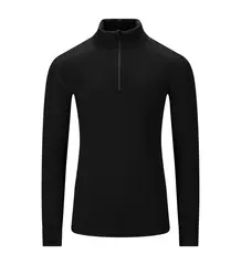 FleeceWool V2 Polo w/ zip M&#39;s Jet Black XS