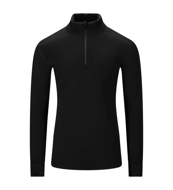 FleeceWool V2 Polo w/ zip M's Jet Black XS 