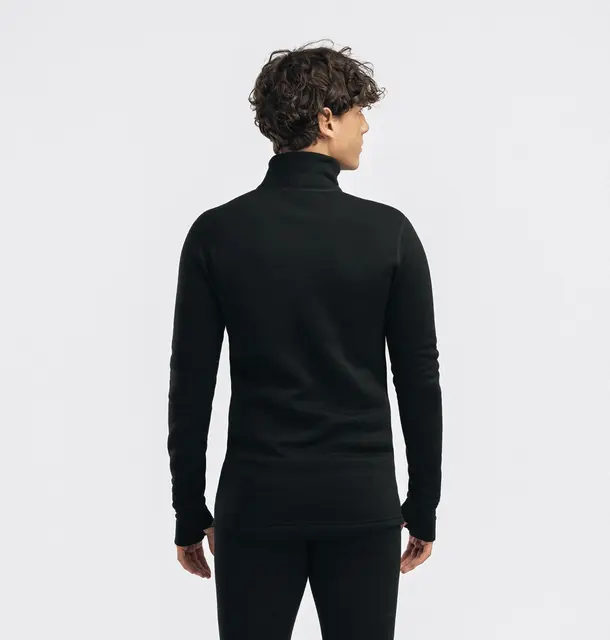 FleeceWool V2 Polo w/ zip M's Jet Black XS 