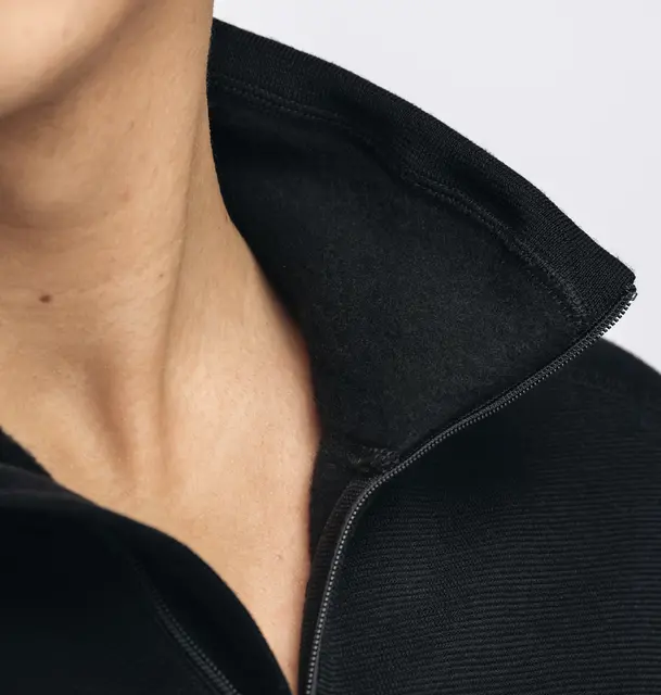 FleeceWool V2 Polo w/ zip M's Jet Black XS 
