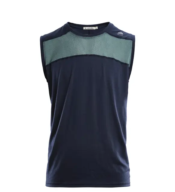 LightWool 140 sports singlet M's Navy Blazer/North Atlantic XL 